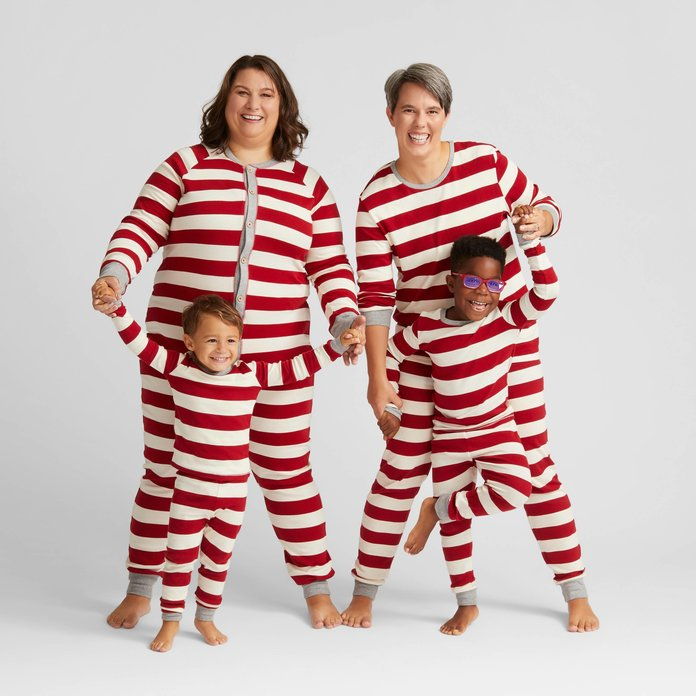 بيرت's Bees Baby Organic Cotton Striped Family Pajamas Collection