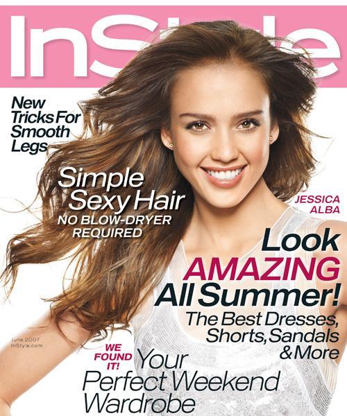 في الاسلوب Covers - June 2007, Jessica Alba