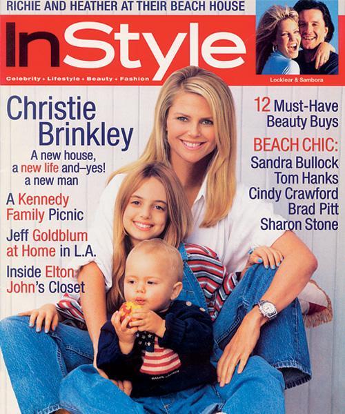 في الاسلوب Covers - July 1996, Christie Brinkley, daughter Alexa Ray, and son Jack