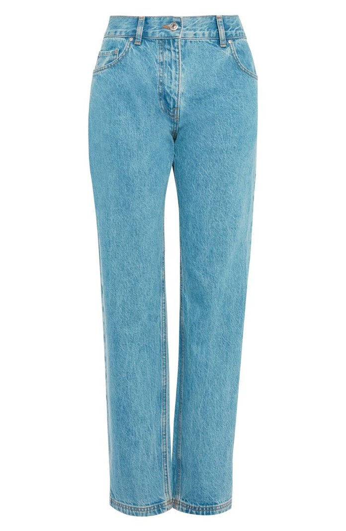 توب شوب Light-Wash Straight-Leg Jeans