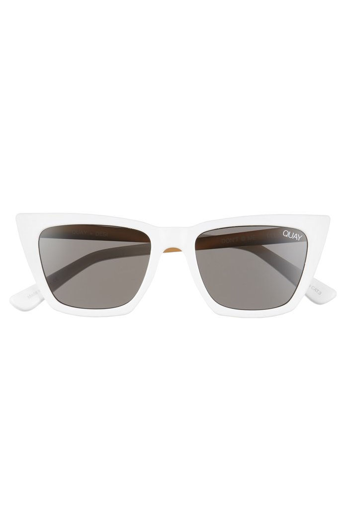 أبيض Cat Eye Sunglasses 