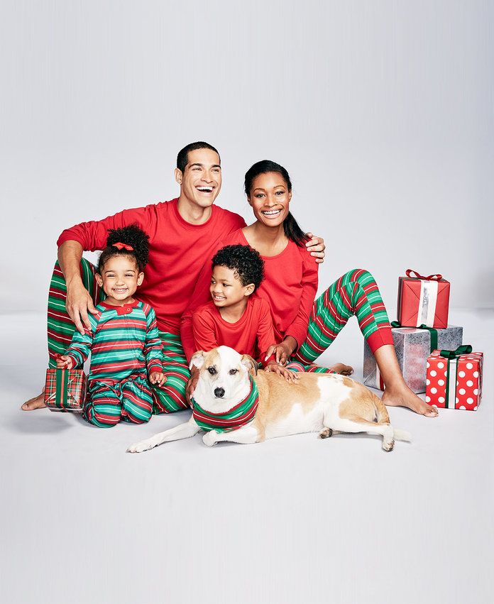 عائلة Pajamas Holiday Stripe Pajama Sets