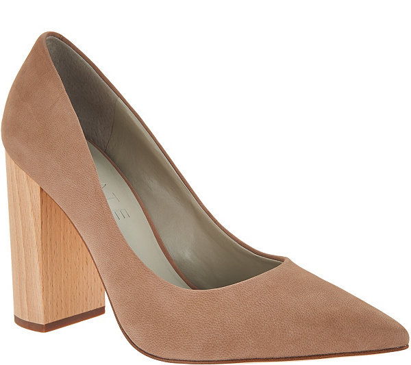 1. State Valencia Pointed Toe Block Heel Pumps