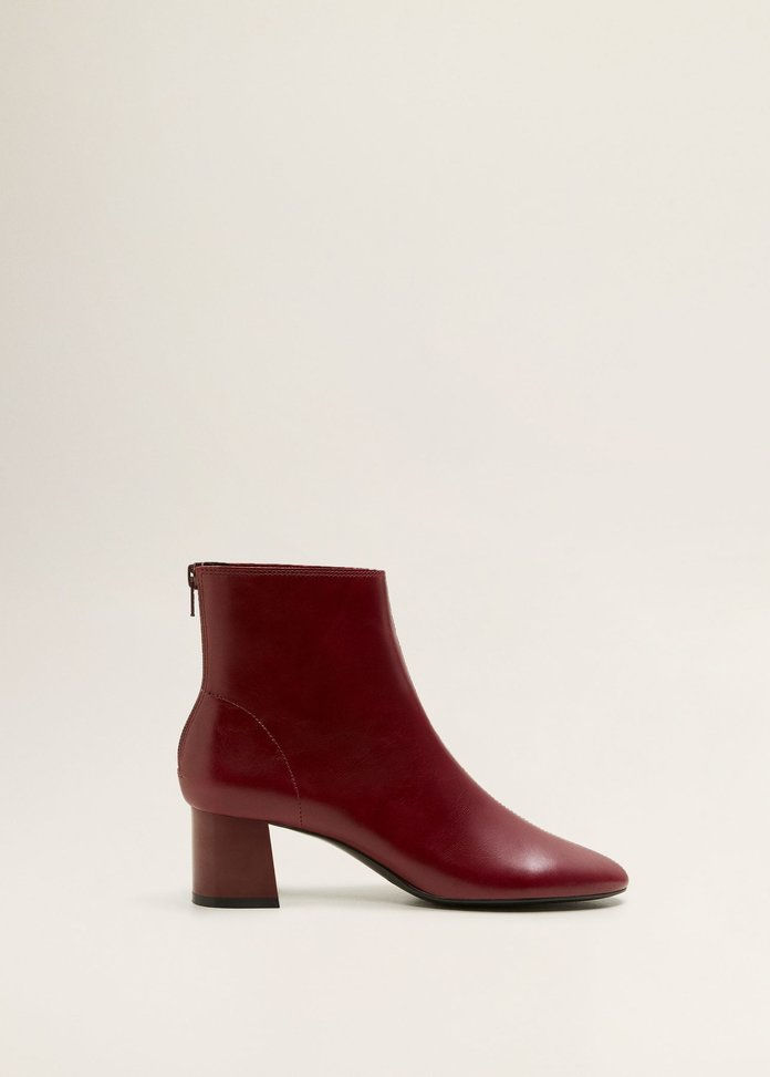 Хеел Leather Ankle Boot 