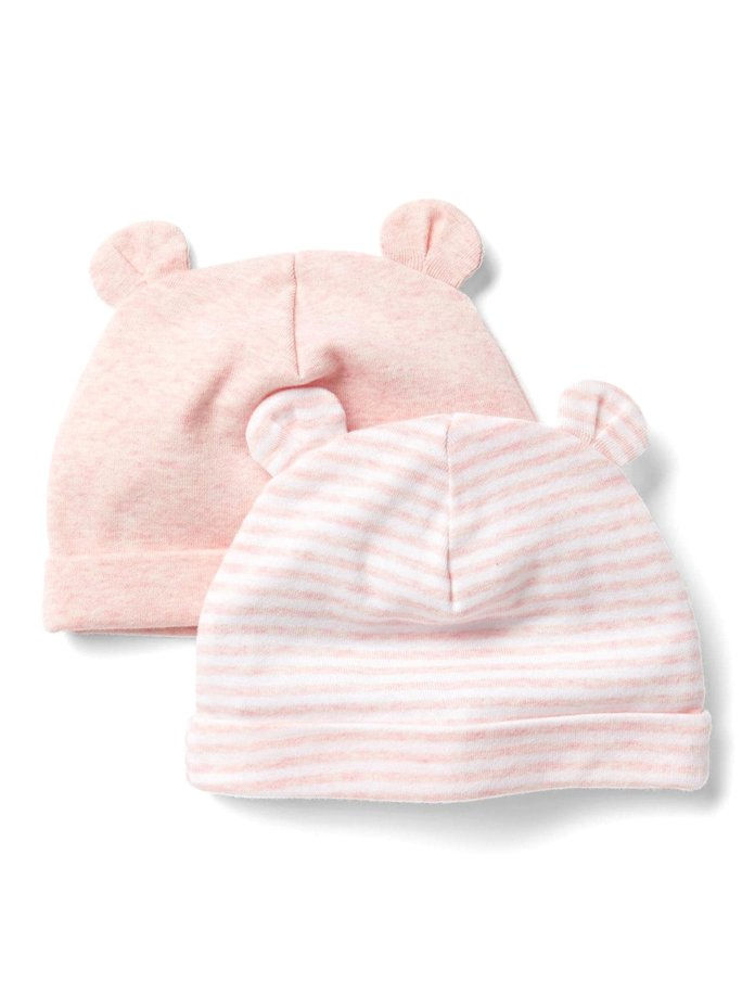 الفارق Favorite stripe knit bear hat (2-pack)
