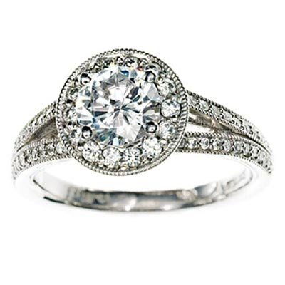 سكوت Kay round-cut diamond ring
