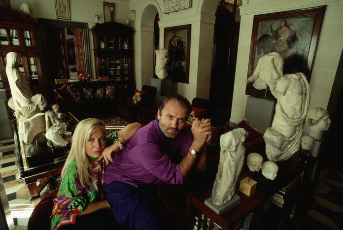 Донателла and Gianni Versace
