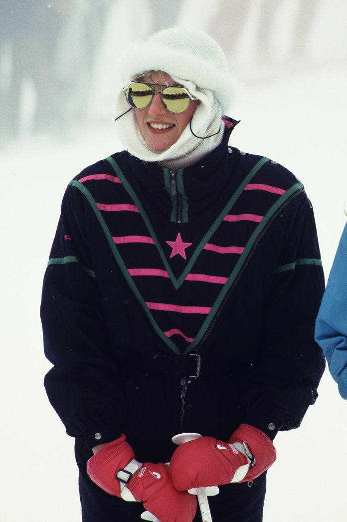 أميرة Diana on Skiing Holiday