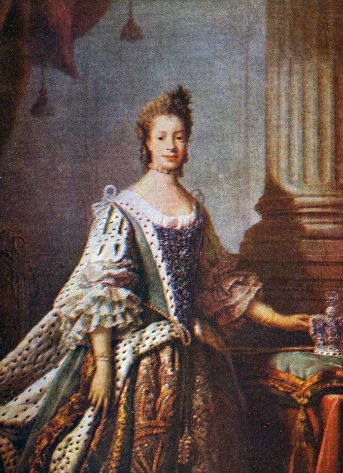 شارلوت of Mecklenburg-Strelitz in State Robes.