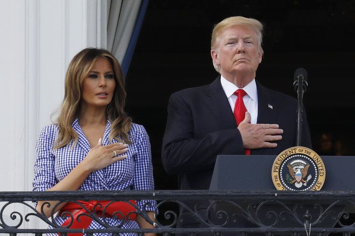 رئيس Trump And First Lady Melania Host Picnic For Military Families