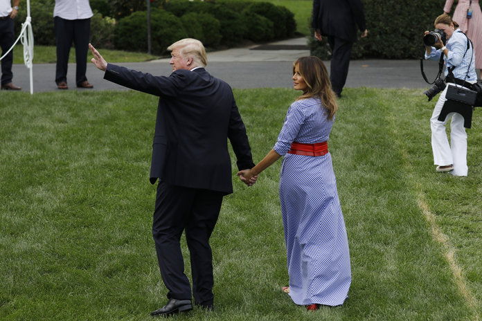 رئيس Trump And First Lady Melania Host Picnic For Military Families